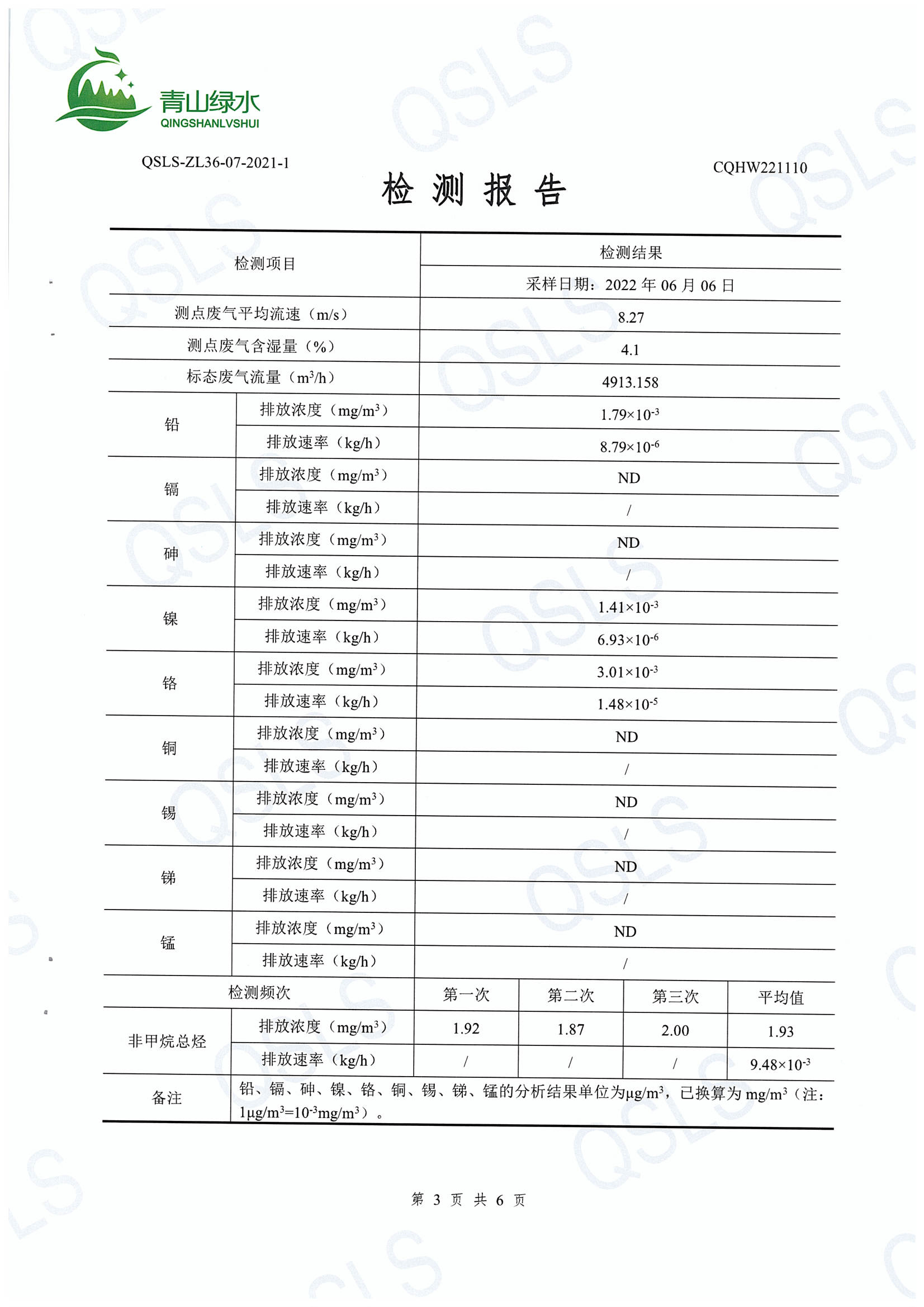 青山绿水检测报告-5
